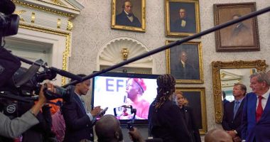 Trump seizes on videos of a fringe South African politician as evidence of threats to white farmers