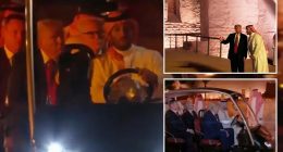 Trump takes golf cart ride with Saudi Arabia's Crown Prince MBS ahead of state dinner