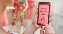 A generic buy now, pay later service on a smartphone screen