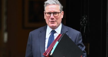 UK Prime Minister Keir Starmer leaving 10 Downing Street.