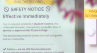 A McDonald's in the US has rolled out a radical new policy: All customers under the age of 21 are banned from entering