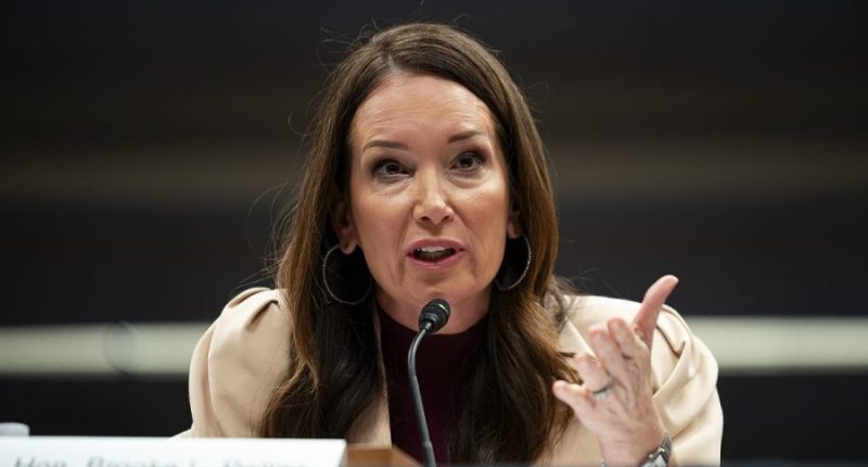 Secretary of Agriculture Brooke Rollins answers questions during a Senate Appropriations subcommittee hearing to discuss the President's F.Y. 2026 budget for the Department of Agriculture on Tuesday, May 6, 2025. (Greg Nash/The Hill)