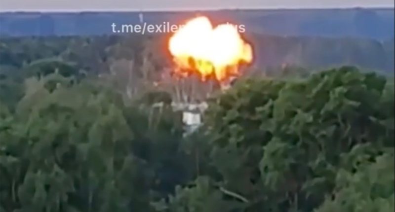 Explosion at a plant supplying Putin's armed forces.