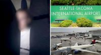 Unruly passenger zip-tied after trying to open cabin door during midair meltdown on Texas-bound flight