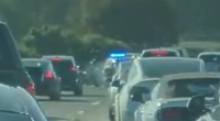 Video: Cruiser wipes out lane-splitting motorcyclist on California interstate