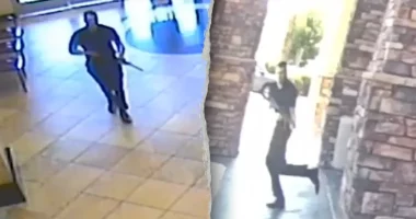 Video shows armed suspect killed by police after deadly Las Vegas gym shooting