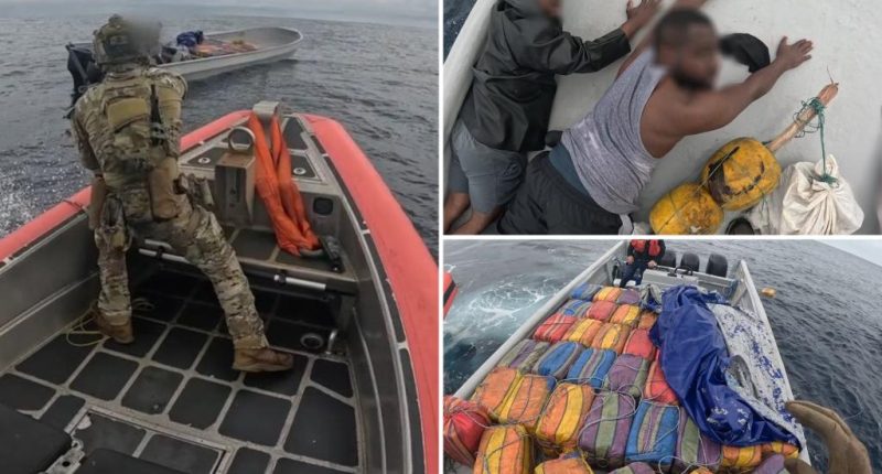 Viral Coast Guard video shows dramatic arrest of suspected drug smugglers in open ocean