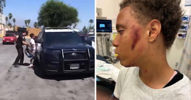 Viral video shows San Bernardino police officer body-slam 17-year-old girl during arrest in Southern California