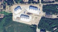 Aerial view of the Nenoksa naval testing range.