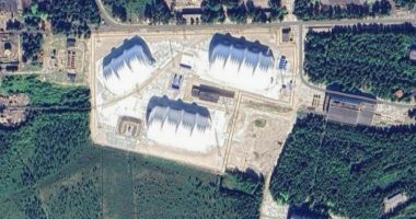 Aerial view of the Nenoksa naval testing range.