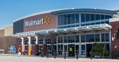 Entrance to a Walmart supermarket.