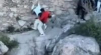 Couple falling from a 5,000ft mountain.