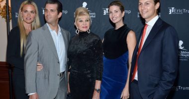 (L-R) Vanessa Trump, Donald Trump Jr., Ivana Trump, Ivanka Trump and Jared Kushner in 2015