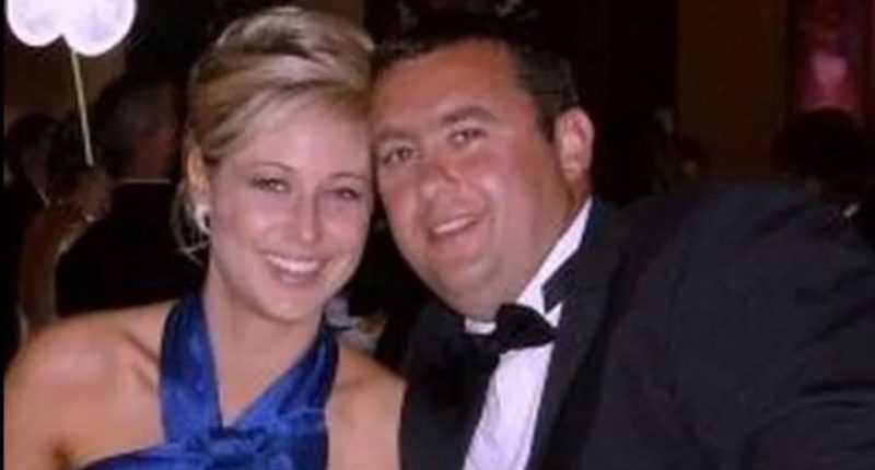 An image collage containing 1 images, Image 1 shows Photo of Jason Corbett and a woman at a formal event
