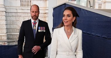 William and Kate beam as they step out for VE Day concert