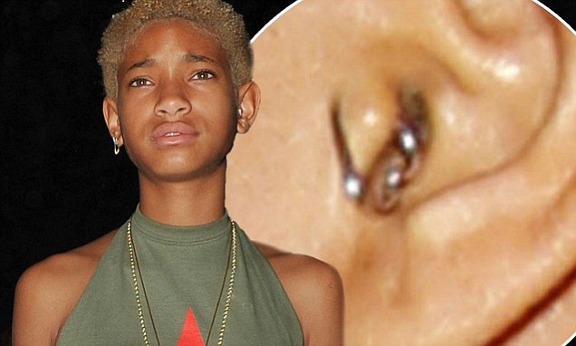 Willow Smith, 13, shows off Tragus ear piercing at Coachella