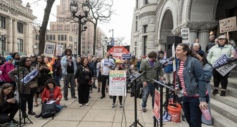 Wisconsin judge pleads not guilty to helping a man evade federal immigration agents