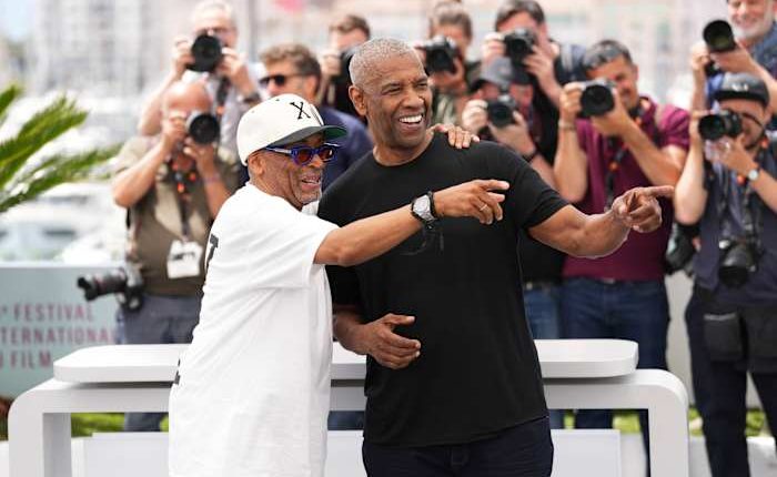 With a whirlwind stop from Denzel, Spike unveils 'Highest 2 Lowest' in Cannes