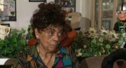 A 76-year-old woman being interviewed, unable to obtain a driver's license due to missing documentation.