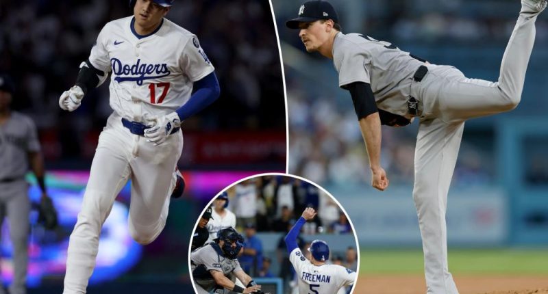Yankees lose to Dodgers in first game of World Series rematch