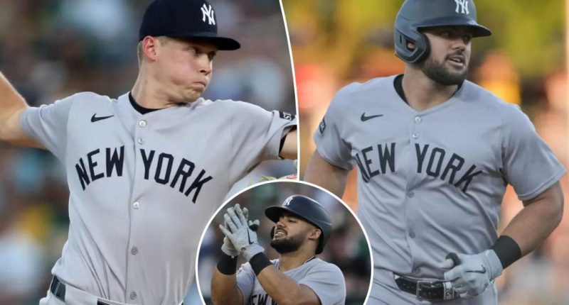 Yankees throttle A's behind Will Warren, Jasson Dominguez