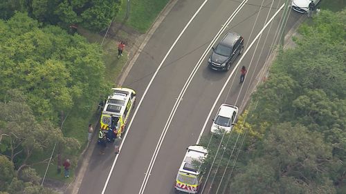 An eight-year-old is fighting for life after being struck by a car in Sydney's north