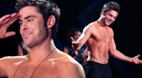 Zac Efron shows off tangerine torso and pale face at MTV Movie Awards