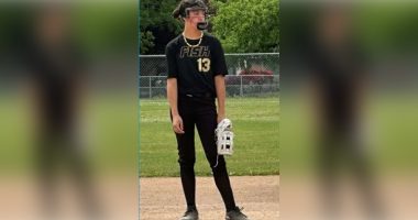 Brinley Stephens is an 11-year-old student athlete in Astoria, May 2025 (Tracy Burchfield)