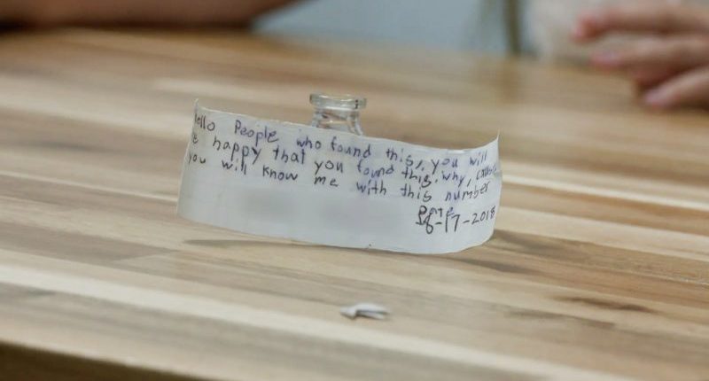 11-year-old finds message in a bottle from Hawaii on Florida beach