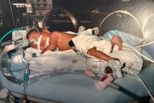 A courtesy image of Antonio in the NICU.