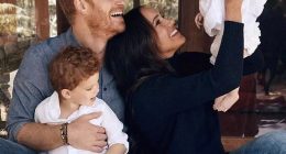 Meghan Markle and Prince Harry have chosen to keep Archie and Lilibet out of the spotlight since moving to the US. Here they are in the family's 2021 Christmas card