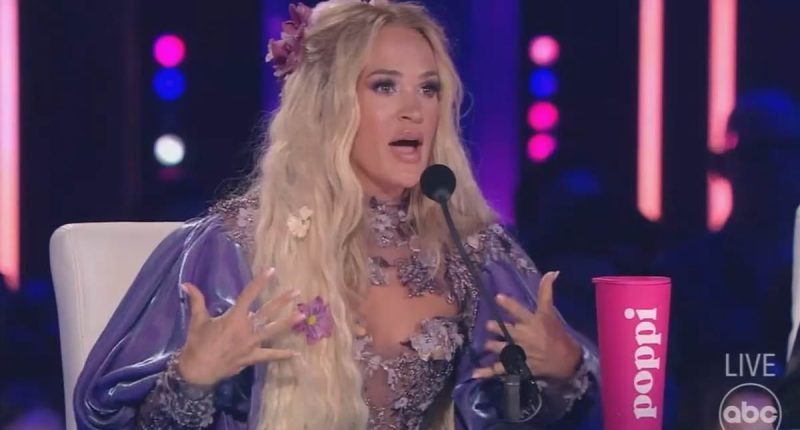 American Idol fans outraged over Carrie Underwood's weird comments to contestant Jamal Roberts as the Top 3 is revealed