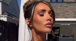 Amy Childs sparks concern over dramatic weight loss as she models a strapless pink minidress