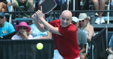 Andre Agassi Makes His Pro Pickleball Debut