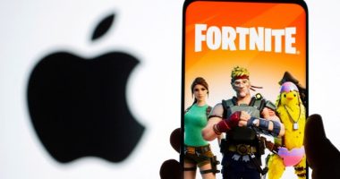Fortnite game on a phone