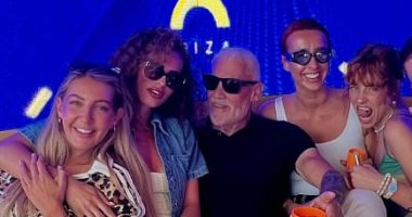 At least one Lineker has got a smile on his face! As Gary gets BBC chop, brother Wayne parties with young girls in Ibiza