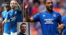 Barry Ferguson's Rangers players do their talking on the pitch against Dons after war of words over tifo controvery