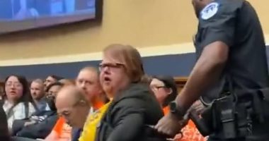 Chaos in Congress as HIV-positive disabled woman is wheeled out after wild Trump health policy meltdown