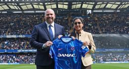Chelsea reveal Dubai-based company as their new shirt sponsor for just a MONTH - after 50 games without one... and the deal includes building 'football-themed' high-end flats