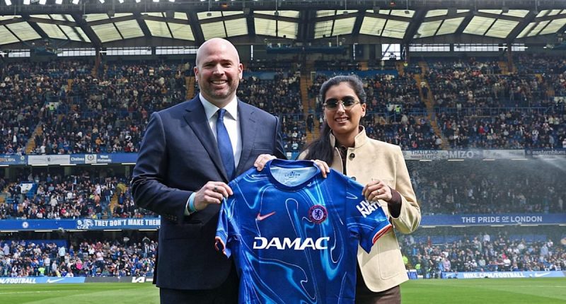 Chelsea reveal Dubai-based company as their new shirt sponsor for just a MONTH - after 50 games without one... and the deal includes building 'football-themed' high-end flats