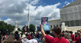 Connecticut AG, a birthright citizen, speaks at Supreme Court protest
