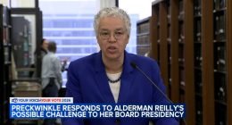 Cook County Board President Toni Preckwinkle unconcerned about potential primary challenge from Chicago Alderman Brendan Reilly