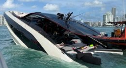 Dozens rescued from sinking luxury yacht off Miami Beach