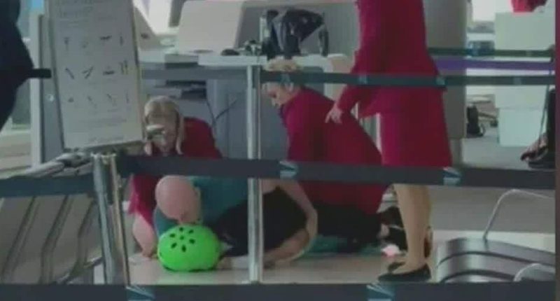 Dramatic citizen's arrest unfolds at Brisbane Airport