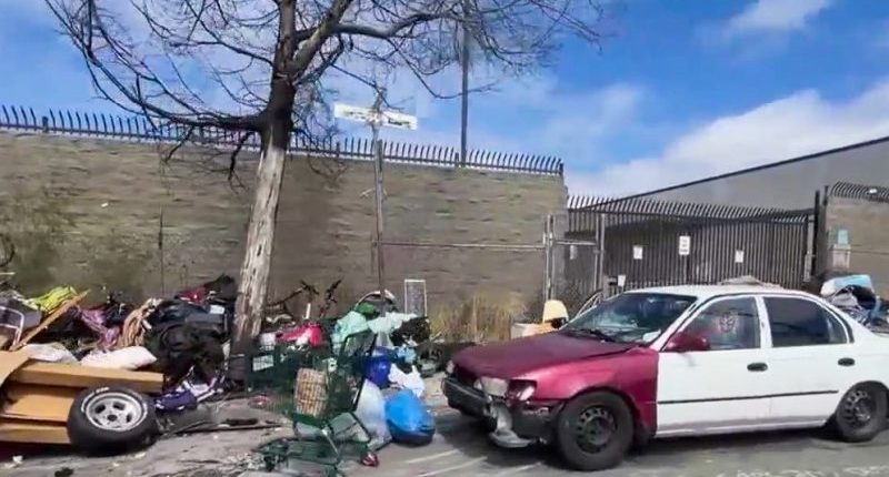 Fire risks spark as homeless people steal power from poles