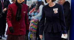Anne, 74, headed to the Royal Liverpool University Hospital on Tuesday where she met nurses, consultants and paramedics, as well as representatives from Merseyside Fire and Rescue Service and the football club, after 47 people were injured on Water Street on Monday