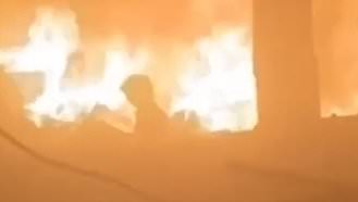 Harrowing moment little girl is seen running through burning school after deadly Israeli strike on Gaza - as Trump calls for bloodshed to stop 'as quickly as possible'