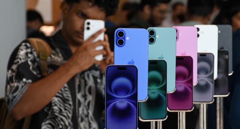 India's iPhone exports to the U.S. soared an estimated 76% in April
