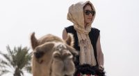 Kristi Noem mocked as she rides camel in Middle East