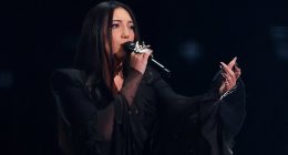 Moment Israel's Eurovision singer is met with jeers and whistles by audience members waving Palestinian flags - but the brave October 7 survivor gets the last laugh